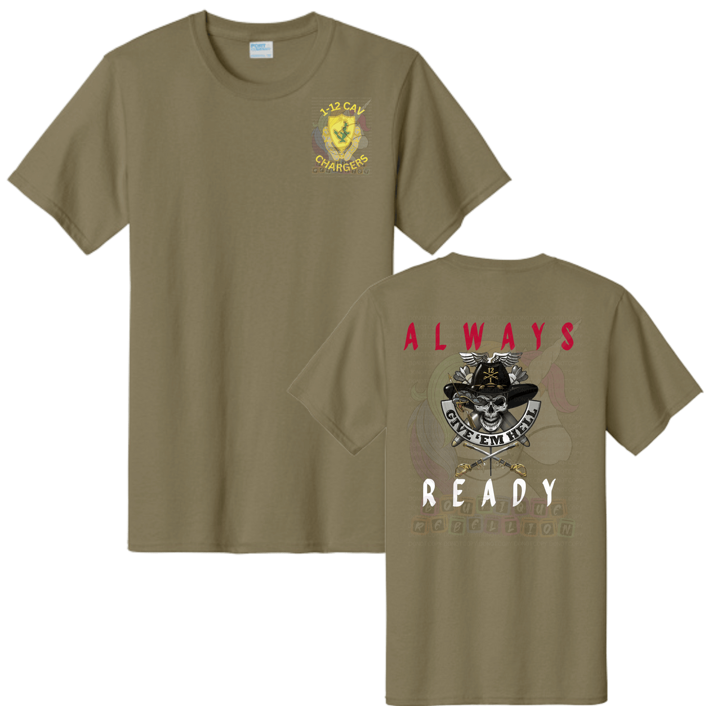 Youth 1-12 Cav Always Ready HHC Tee