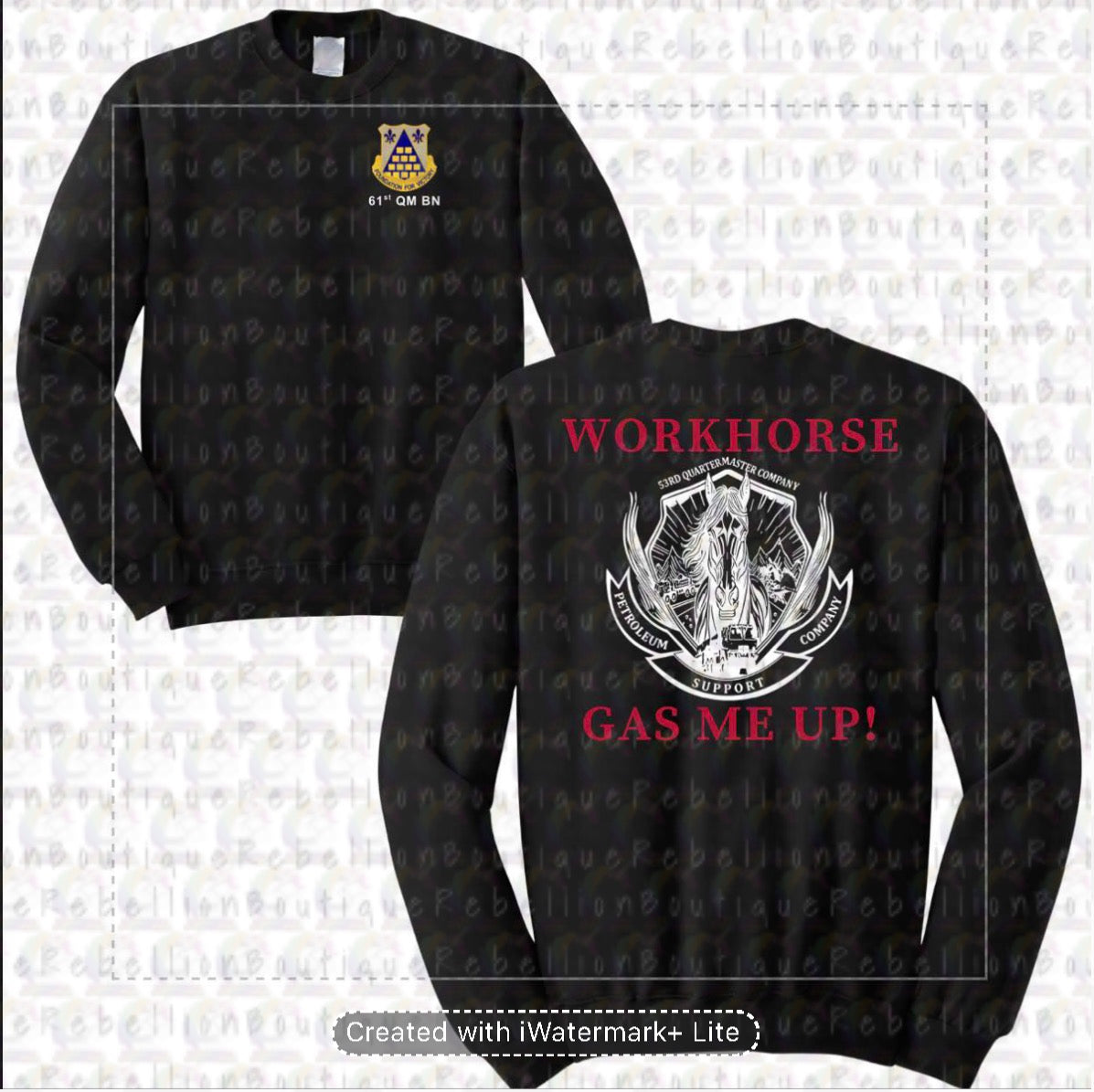 61st QM BN Black Long Sleeve Tee or Sweatshirt