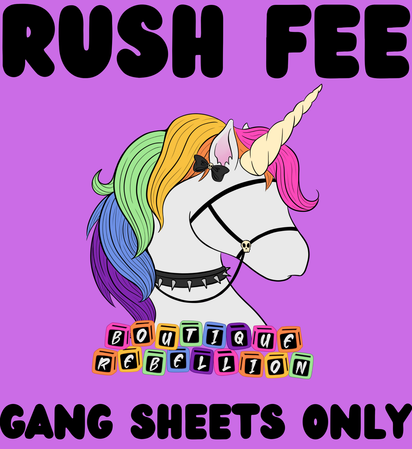 RUSH FEE for DTF Gang Sheets