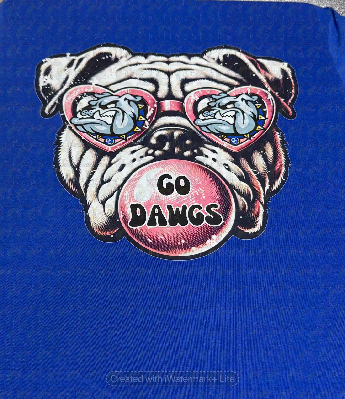Copperas Cove Bulldawgs Bubble Gum Go DAWGS Long or Short Sleeve Adult Tee or Youth Tee