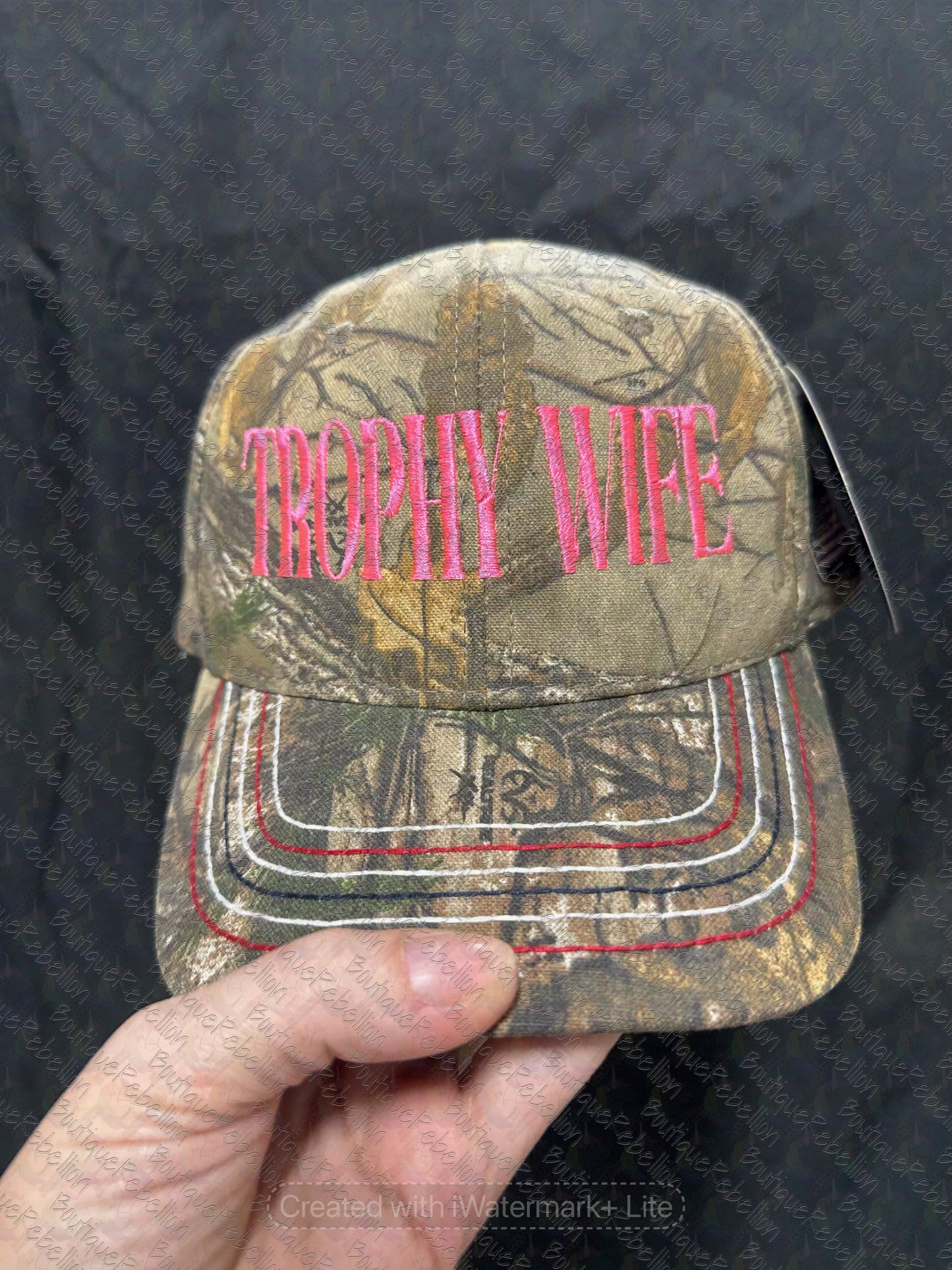 Trophy Wife Realtree Xtra Embroidered Hat