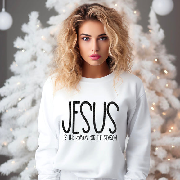 Jesus Is The Reason For The Season Adult Tee, Crewneck Sweatshirt or Hoodie