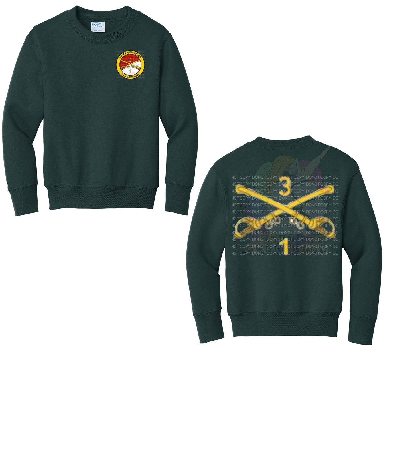 Tiger Squadron PT T-shirt or Crewneck Sweatshirt