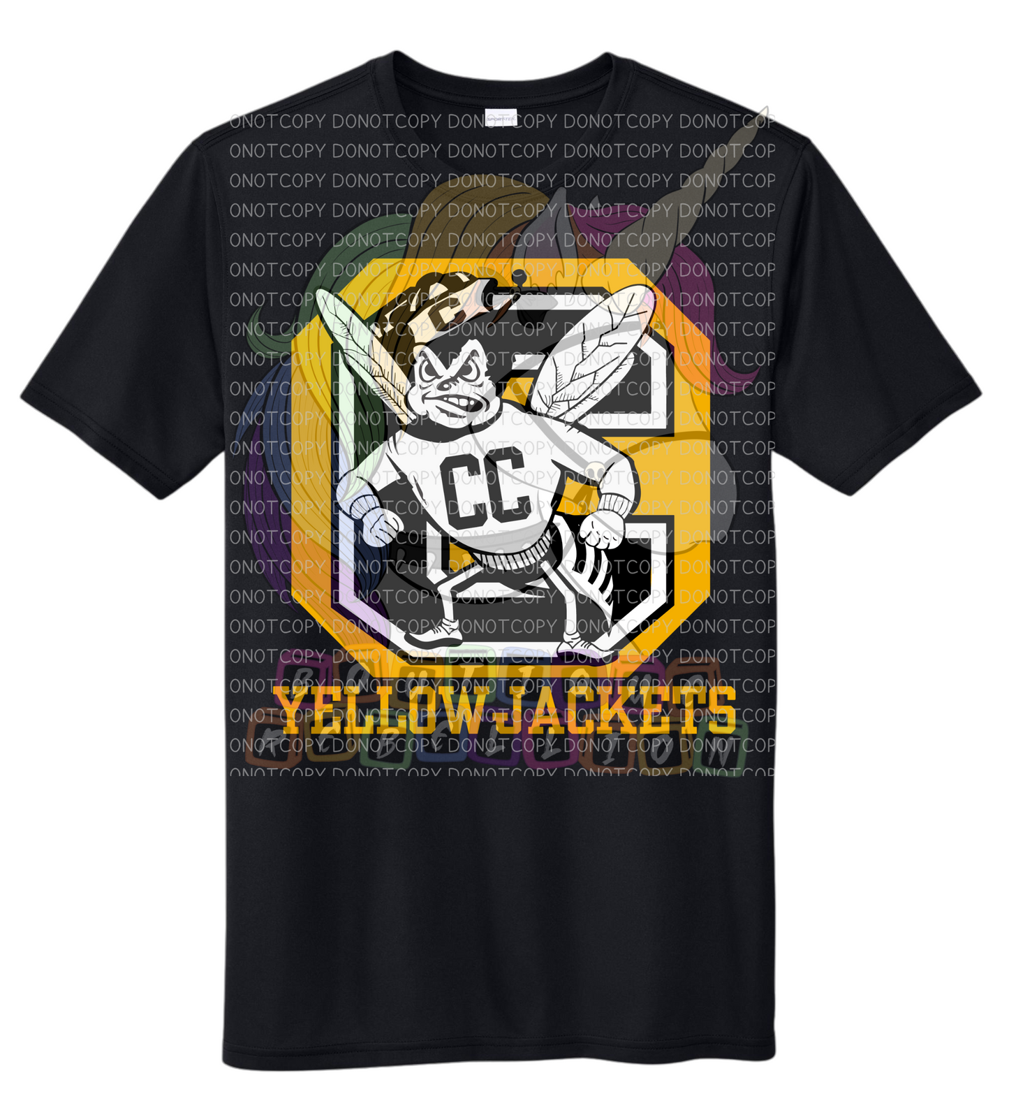 Copperas Cove Yellowjackets Soccer Youth SPF50 Moisture Wicking Tee