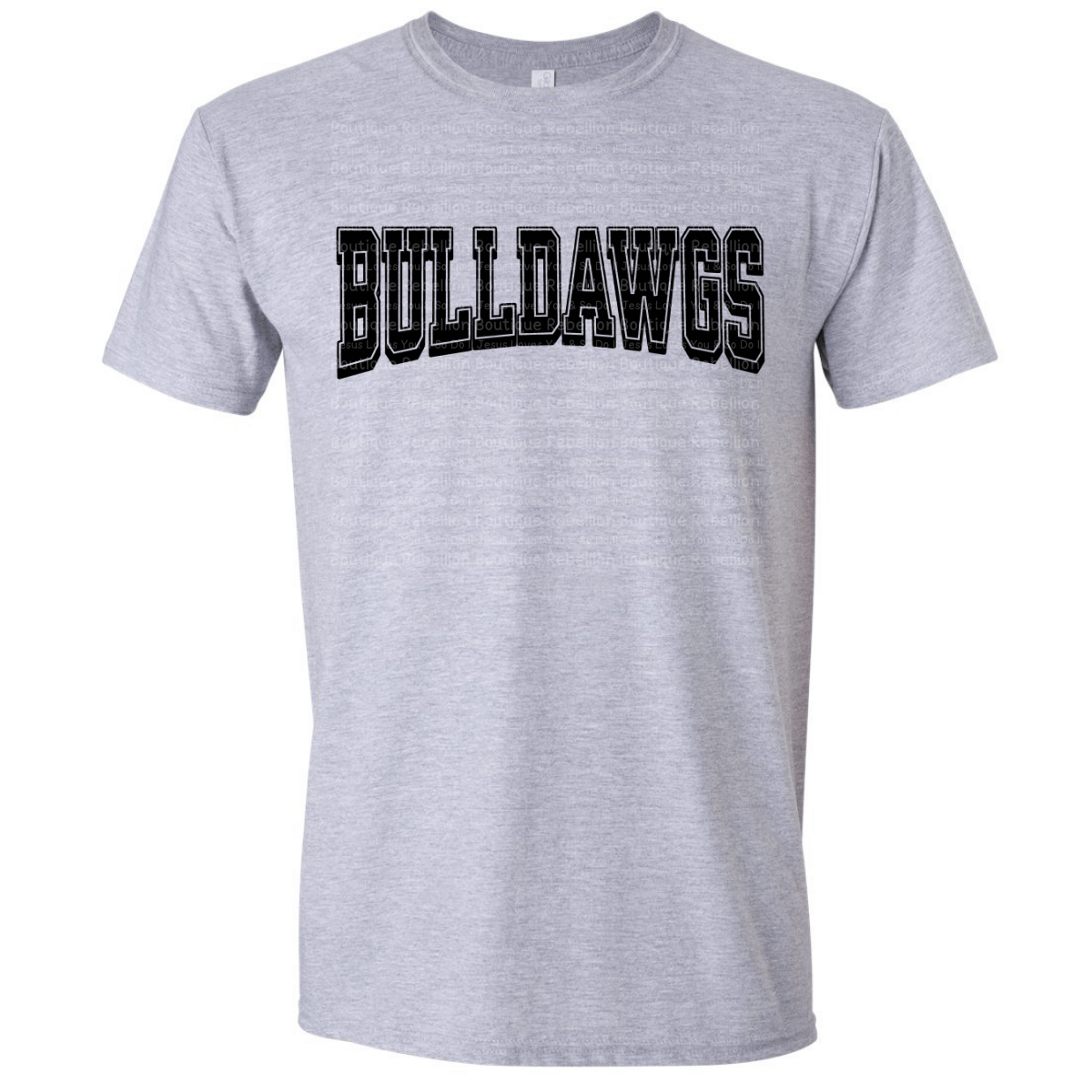 Bulldawgs Text Adult Tee
