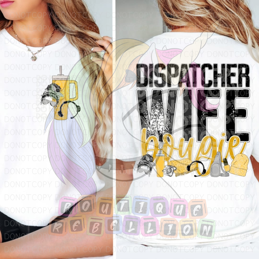 Dispatcher Wife Bougie With Tools Direct to Film - DTF Transfer