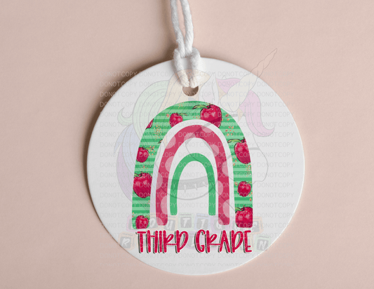 Apple Rainbow Bag Tags