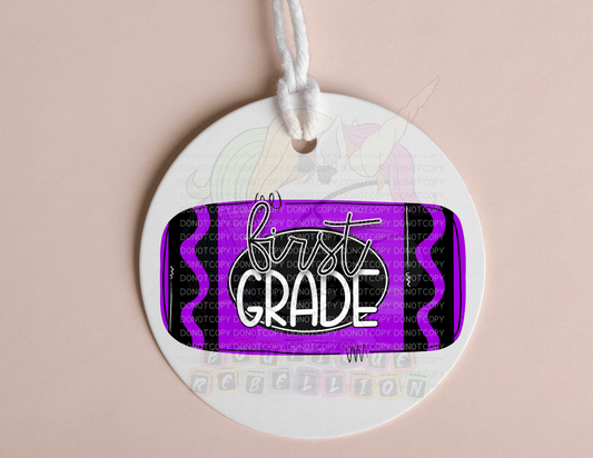 Crayon Grade Bag Tags