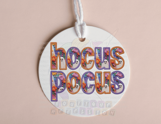 Faux Embroidered Bag Tags