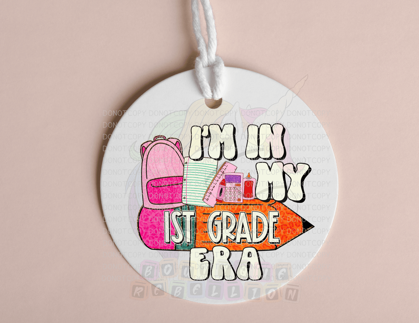 In My Grade Era Pink Bag Tags