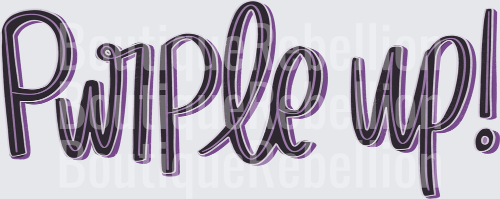 Purple Up Text