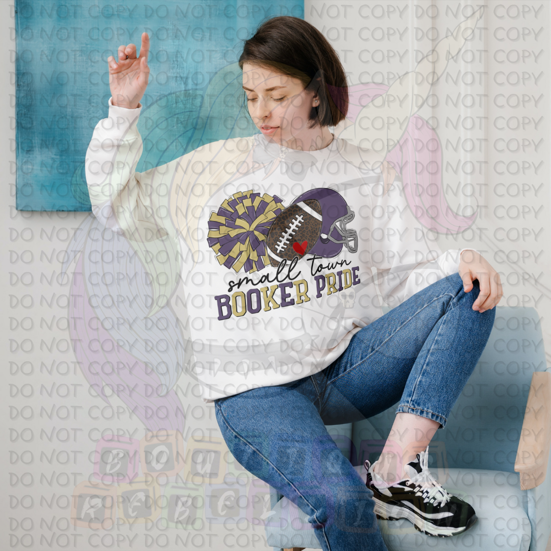 Small Town Booker Pride Adult Crewneck Sweatshirt