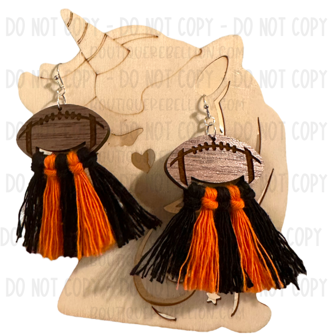Team Spirit Football Earrings