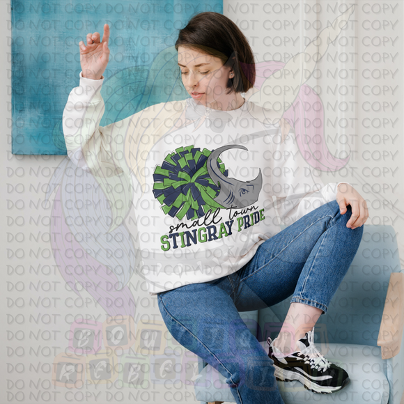 Small Town Stingray Pride Adult Crewneck Sweatshirt