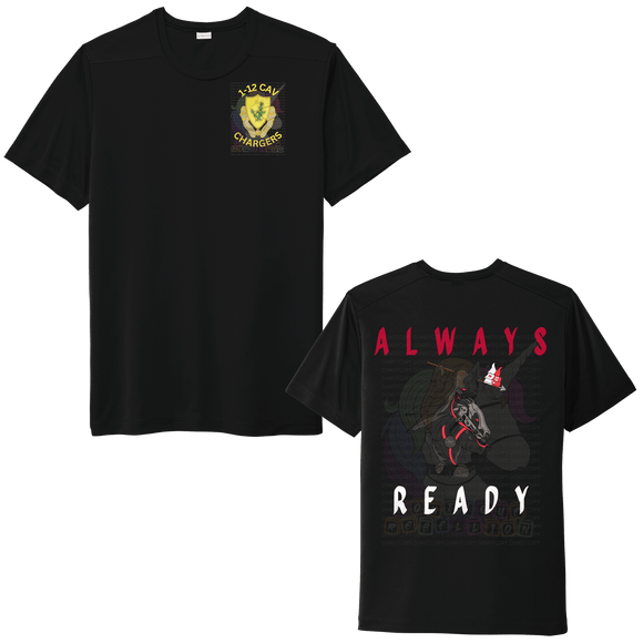 Youth 1-12 Cav Always Ready Black Horse - B Company Tee