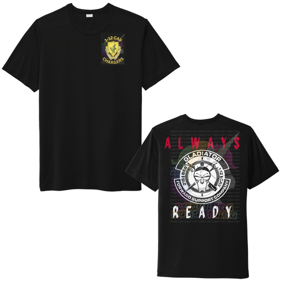 1-12 Cav Always Ready Gladiator - G Company Tee