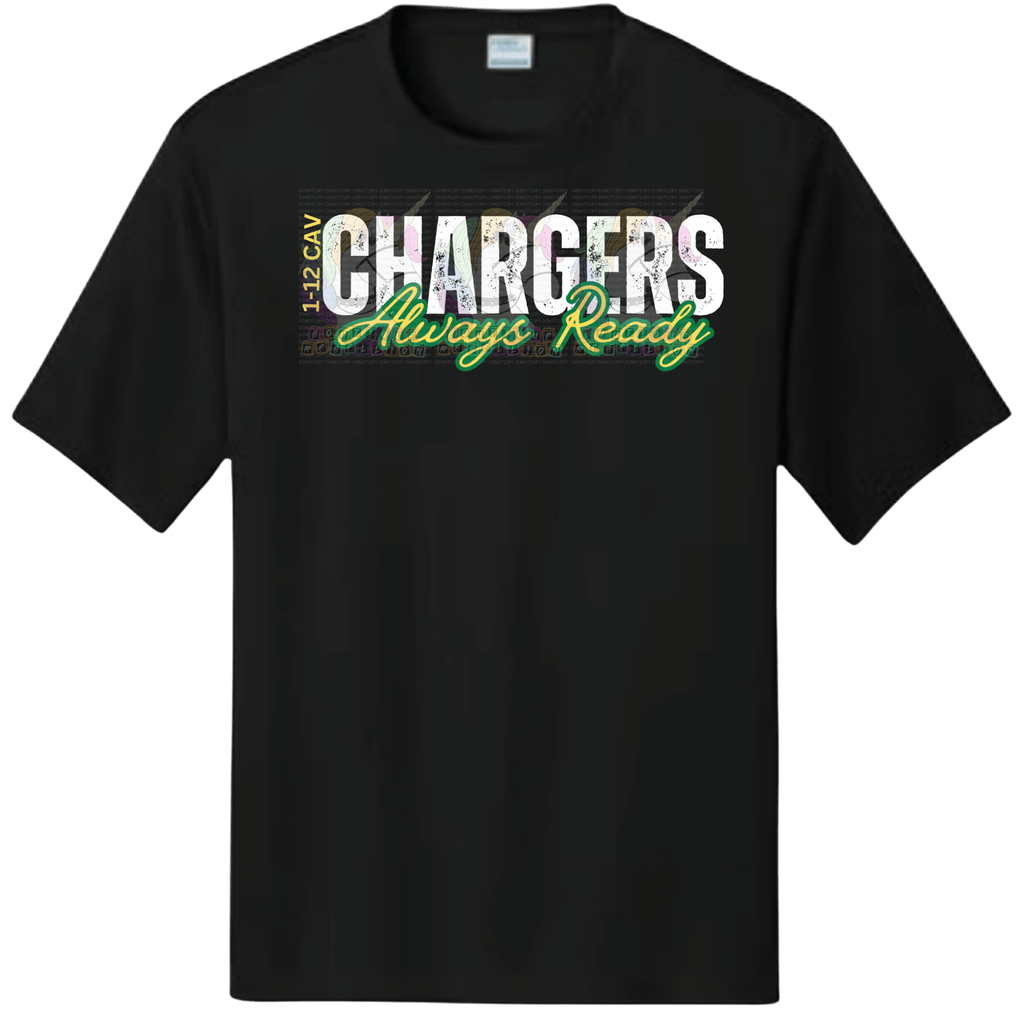 1-12 Cav Chargers Black Tee