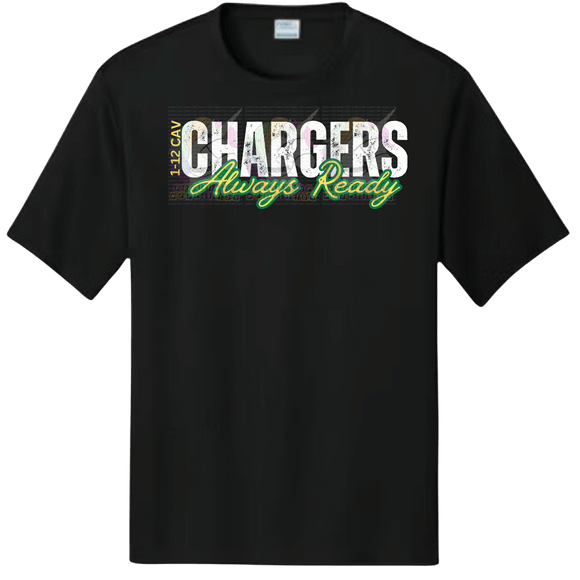 1-12 Cav Chargers Black Tee