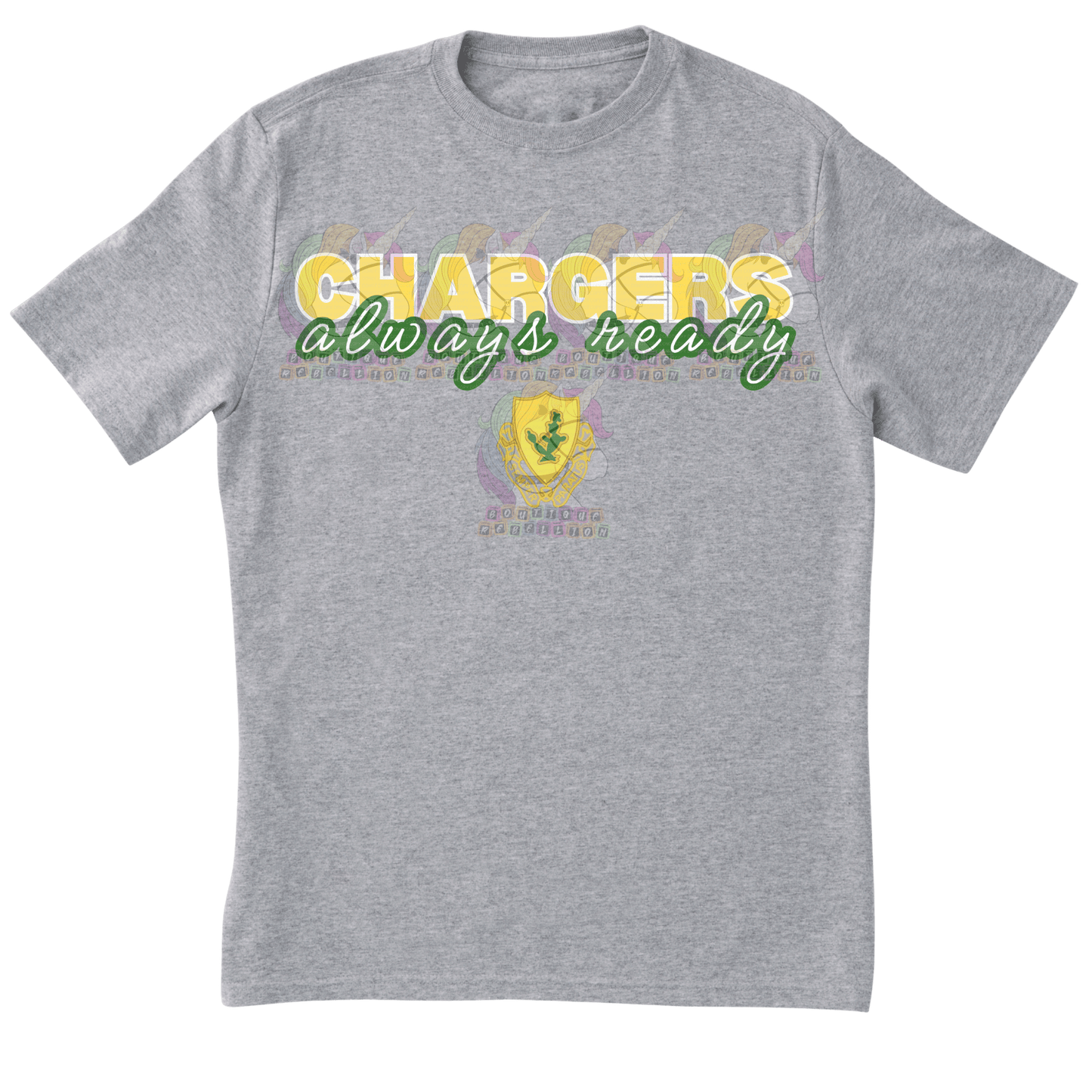 Youth 1-12 Cav Chargers Grey Tee
