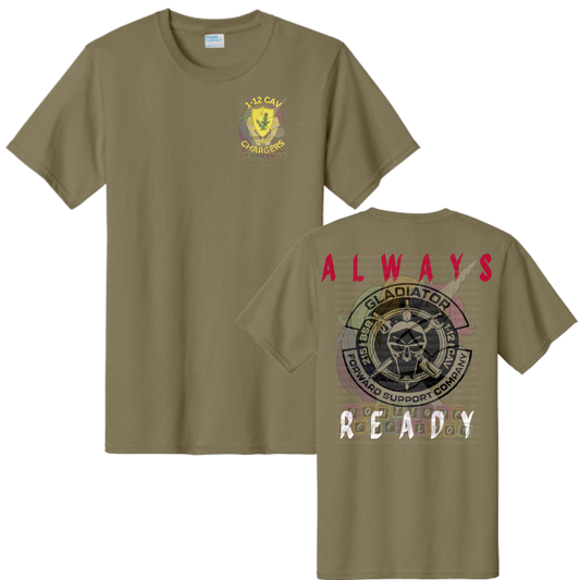 Youth 1-12 Cav Always Ready Gladiator - G Company Tee