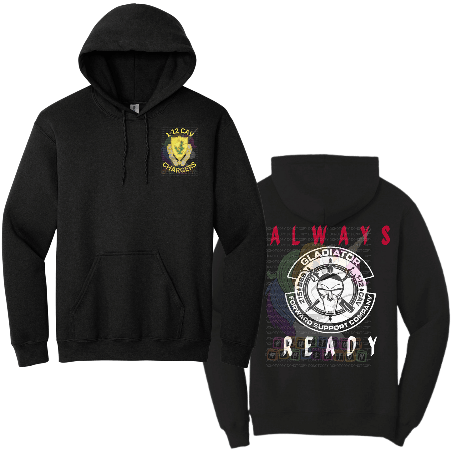 Youth 1-12 Cav Gladiator - G Company Crewneck Sweatshirt or Hoodie