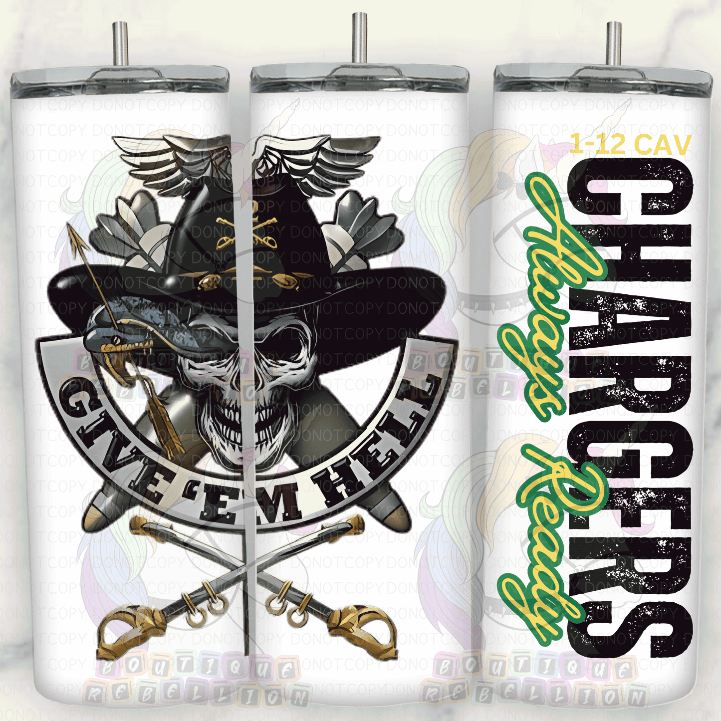 1-12 Cav 20oz Always Ready HHT Hellraiser Tumbler