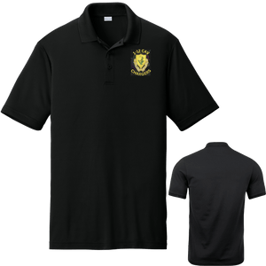 1-12 Cav Moisture Wicking Black Polo