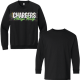 Youth 1-12 Cav Chargers Black Crewneck Sweatshirt or Hoodie