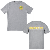 Youth 1-12 Cav Chargers Double Sided Grey Tee