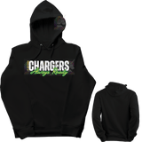 Youth 1-12 Cav Chargers Black Crewneck Sweatshirt or Hoodie