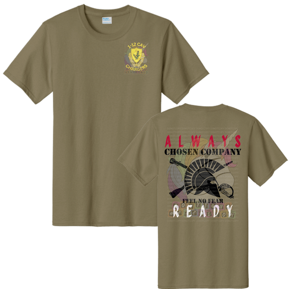 Youth 1-12 Cav Always Ready Chosen - C Company Tee