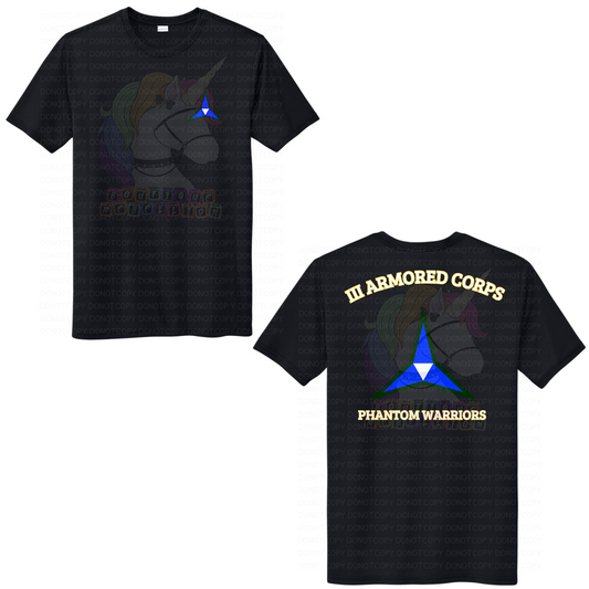 III Armored Corps Phantom Warriors Command Staff Tee