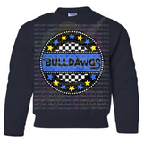 Hettie Halstead Elementary Bulldawgs Circle Crewneck Sweatshirt, Long or Short Sleeve Youth Tee