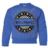 Hettie Halstead Elementary Bulldawgs Circle Crewneck Sweatshirt, Long or Short Sleeve Youth Tee