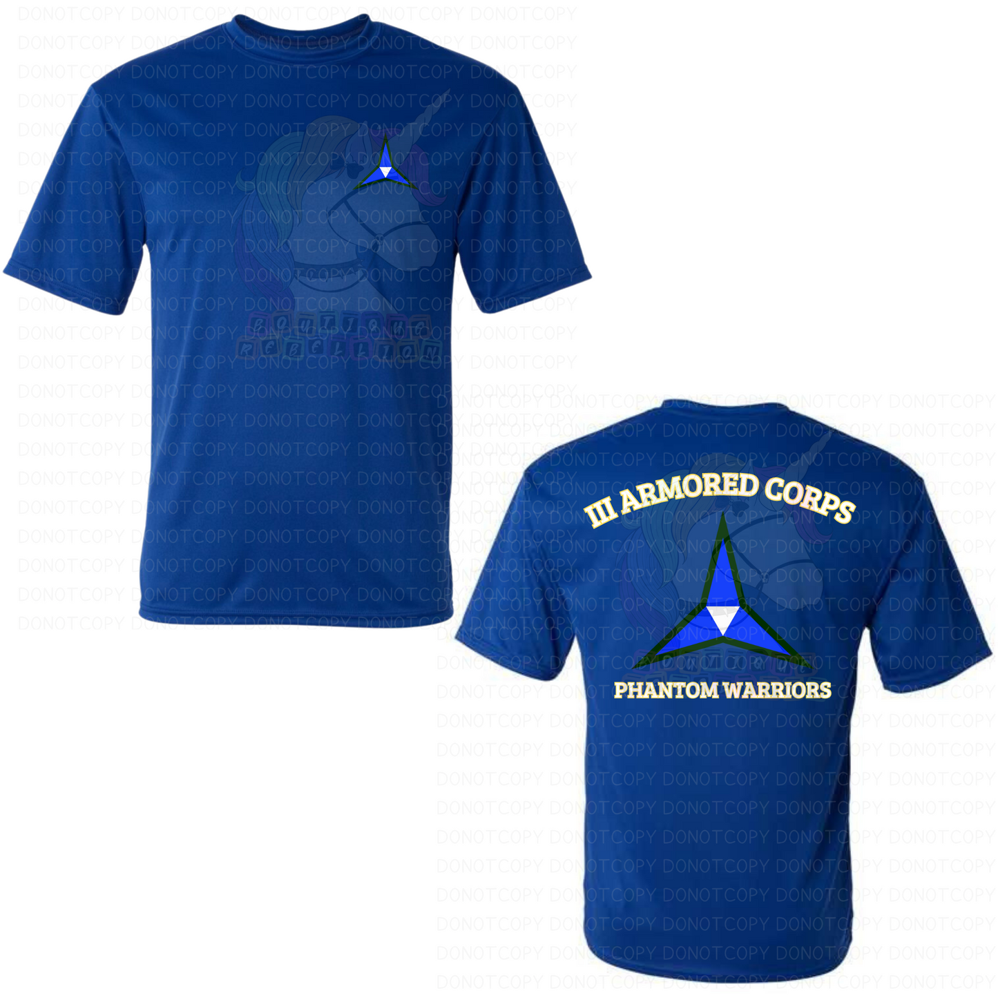 III Armored Corps Phantom Warriors Command Staff Tee