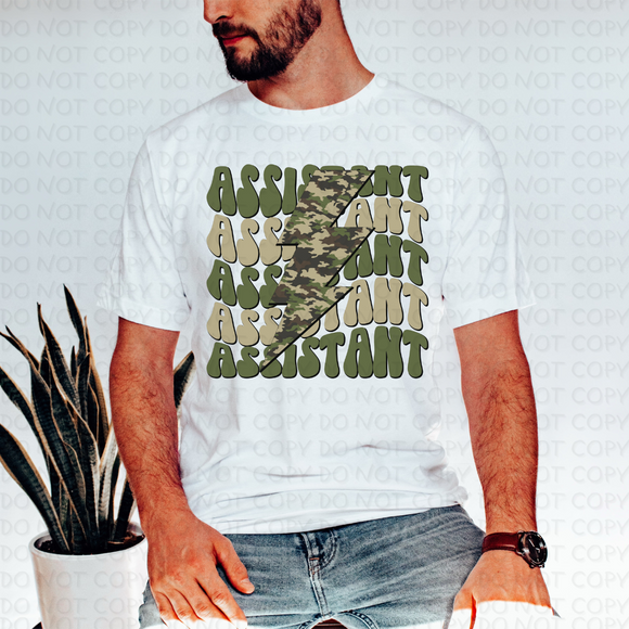 Assistant Camo Print Adult Tee