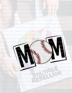 Baseball Mom Direct to Film - DTF  Transfer