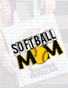 Softball Mom Direct to Film - DTF  Transfer