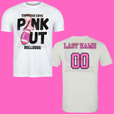 Copperas Cove Bulldogs Pink Out Football Adult Moisture Wicking Tee