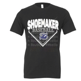 Shoemaker High School Grey Wolves Logo Baseball Adult Tee