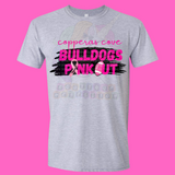 Copperas Cove Bulldogs Pink Out Football Youth Cotton Tee