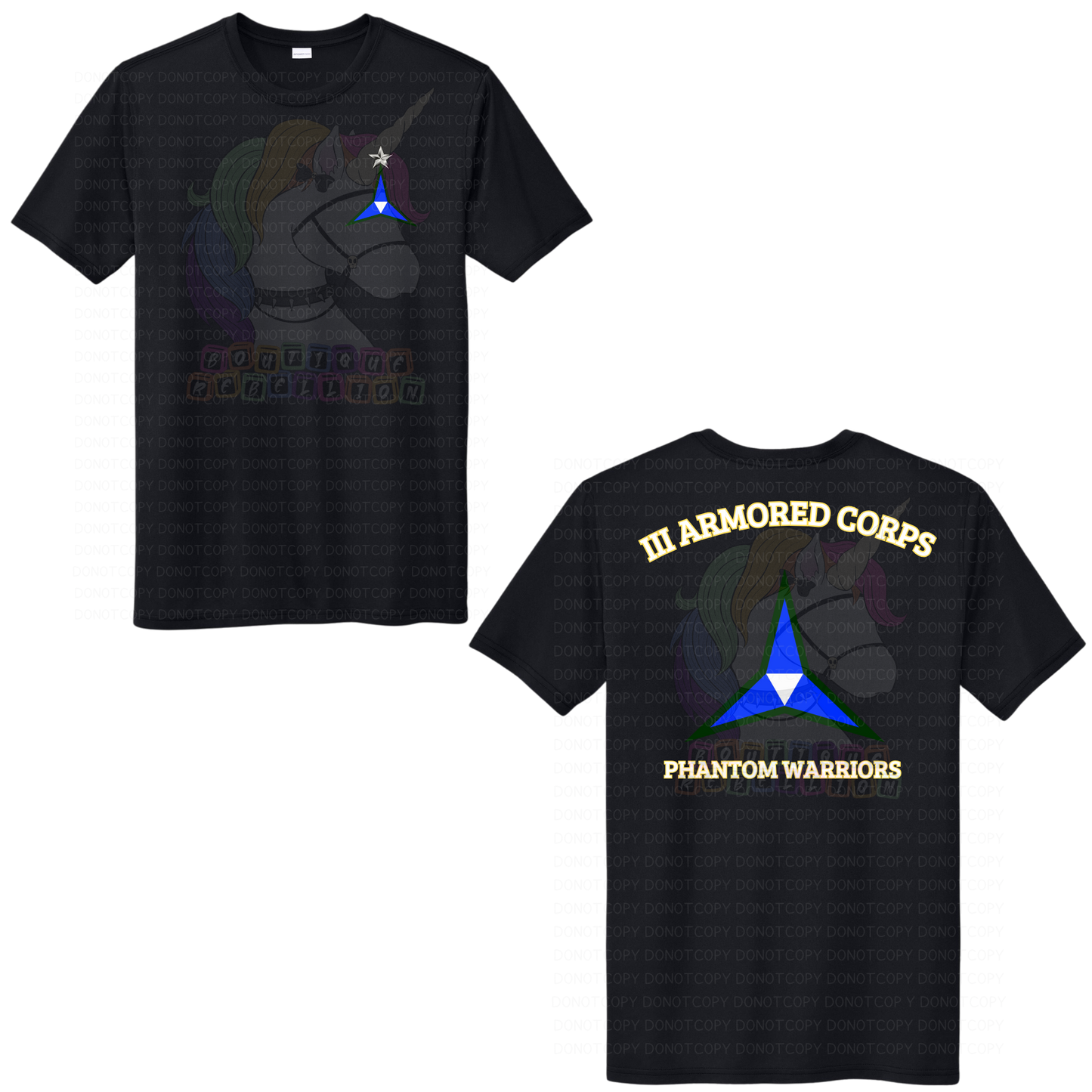 III Armored Corps Phantom Warriors Command Staff Tee
