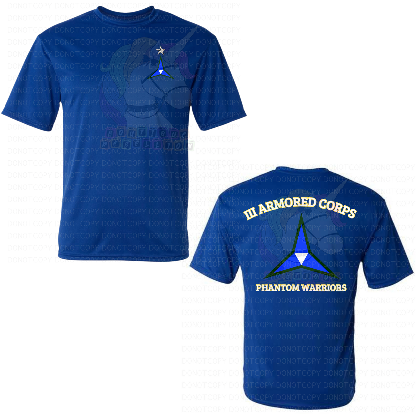 III Armored Corps Phantom Warriors Command Staff Tee