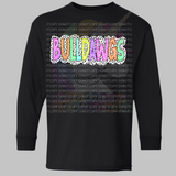 Hettie Halstead Elementary Bulldawgs Polkadots Crewneck Sweatshirt, Long or Short Sleeve Youth Tee