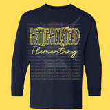 Hettie Halstead Yellow Text Crewneck Sweatshirt, Long or Short Sleeve Youth Tee