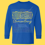 Hettie Halstead Yellow Text Crewneck Sweatshirt, Long or Short Sleeve Youth Tee