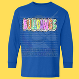 Hettie Halstead Elementary Bulldawgs Polkadots Crewneck Sweatshirt, Long or Short Sleeve Youth Tee