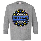 Hettie Halstead Elementary Bulldawgs Circle Crewneck Sweatshirt, Long or Short Sleeve Youth Tee