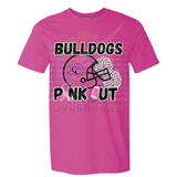 Copperas Cove Bulldogs Pink Out Football & Cheer Cotton Adult Tee