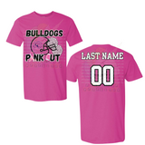 Copperas Cove Bulldogs Pink Out Football & Cheer Cotton Youth Tee